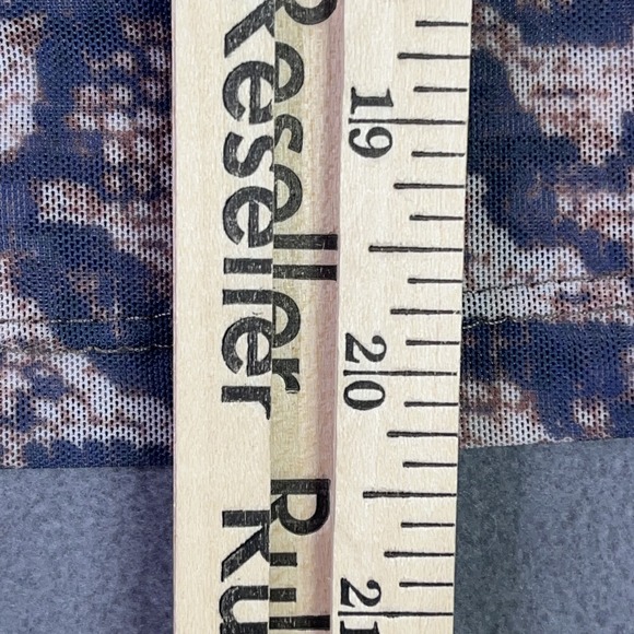 LNA Top Womens Large Snakeskin Mesh Mock Neck Short Sleeve Snake Print Fitted - Picture 6 of 8